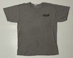 Ape Hangers Bar & Grill Distressed Gray Pocket T-Shirt Large (L)