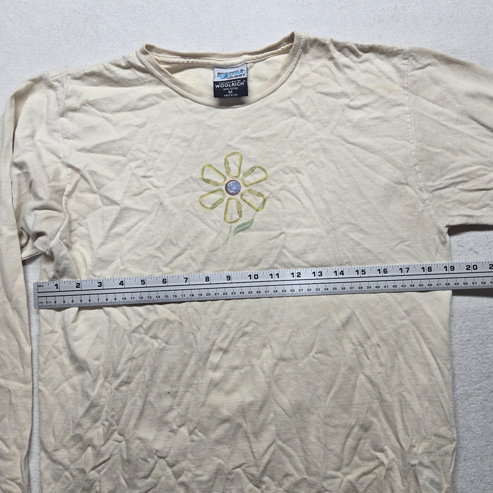 Vintage Y2K Discovery Channel Quest Woolrich Flower Long Sleeve Adult Women's M gallery