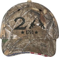 Only 2nd Amendment 1791 Guns Embroidered One Size Fits All Baseball Hats