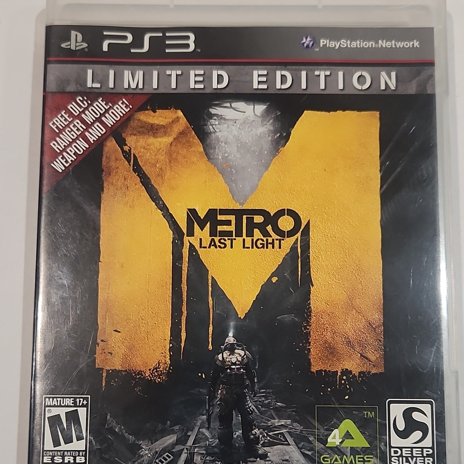 Sony PlayStation 3 Metro: Last Light Limited Edition Deep Silver Manual Included