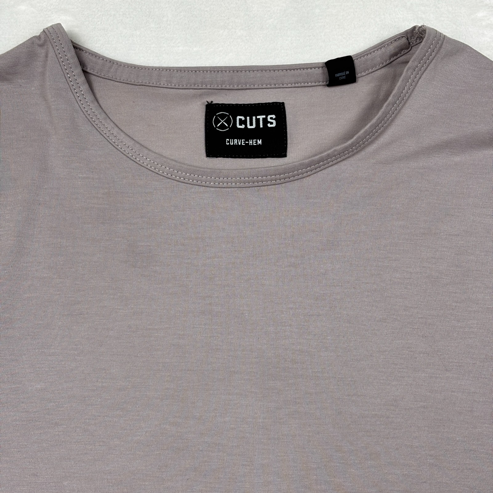 Cuts Curve Hem T Shirt Mens L Pink Mauve Pyca Pro Stretch Athletic Tee gallery