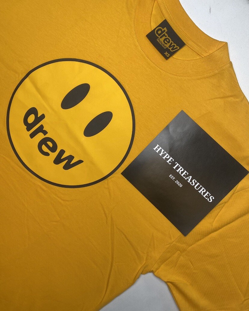 BRAND NEW DrewHouse Mascot Tee JUSTIN BEIBER YELLOW/ HOT PINK SIZES: XS-XL 🔥 gallery