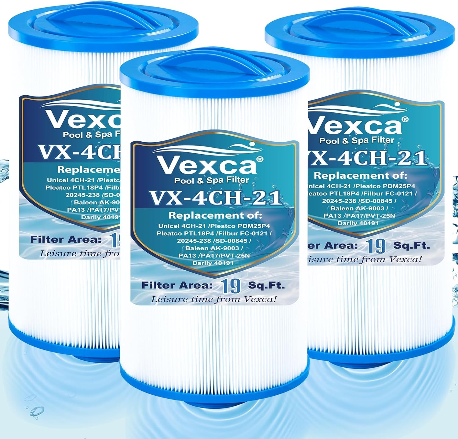 4CH 21 Spa Filter Compatible with Filbur FC 0121 PDM25P4 PTL18P4 PA13 PA17