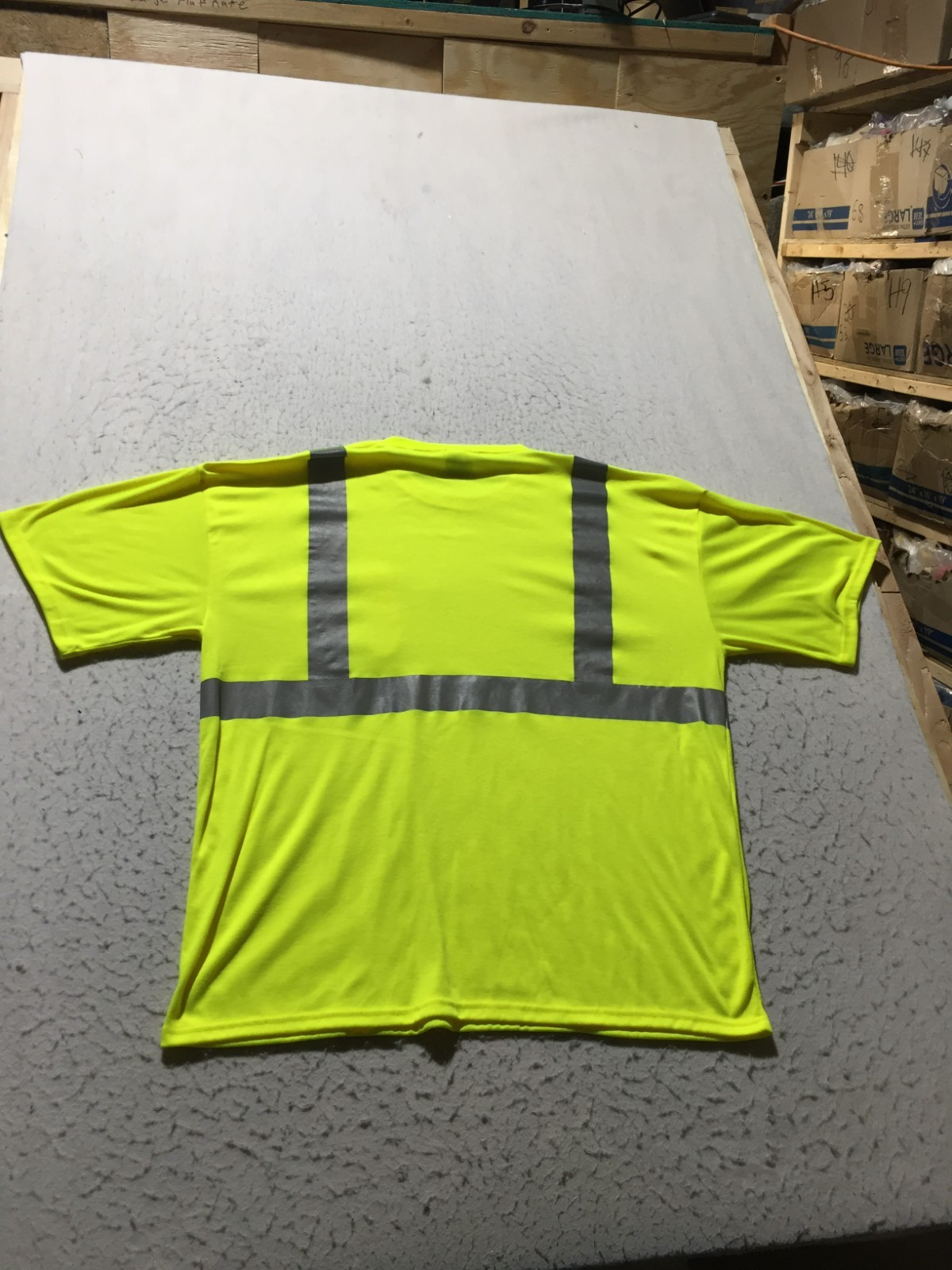Corner Stone High Visibility T Shirt Mens 2XL Yellow Short Sleeve Crew Pocket gallery