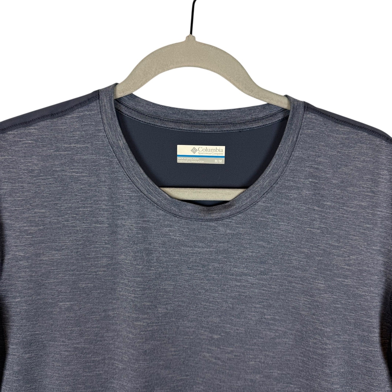 Columbia T-Shirt Men's Medium Navy Blue Crew Neck Short Sleeve Pullover Trendy gallery
