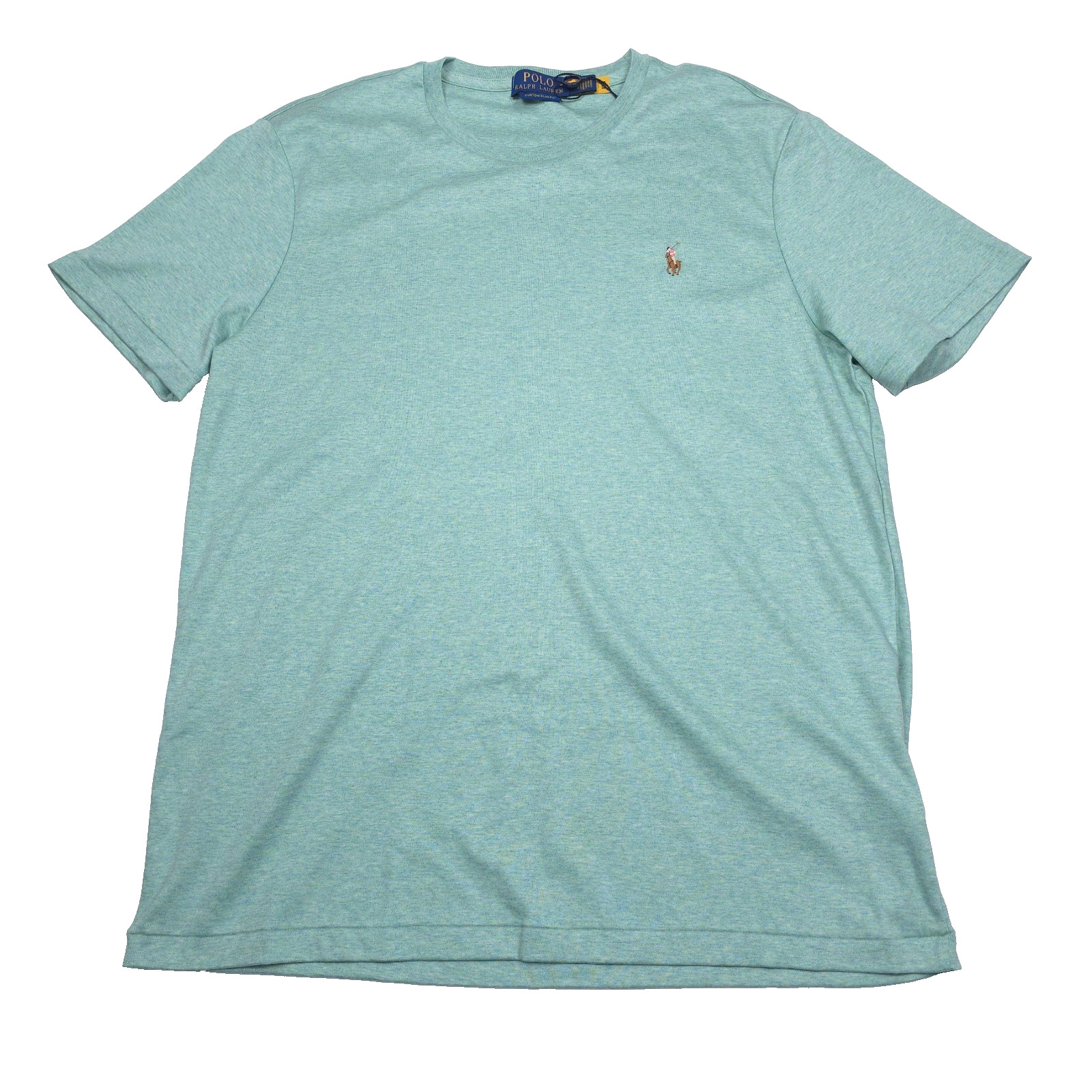 Polo Ralph Lauren Soft Cotton T-Shirt Mens 2XL XXL Custom Slim Celadon Heather gallery