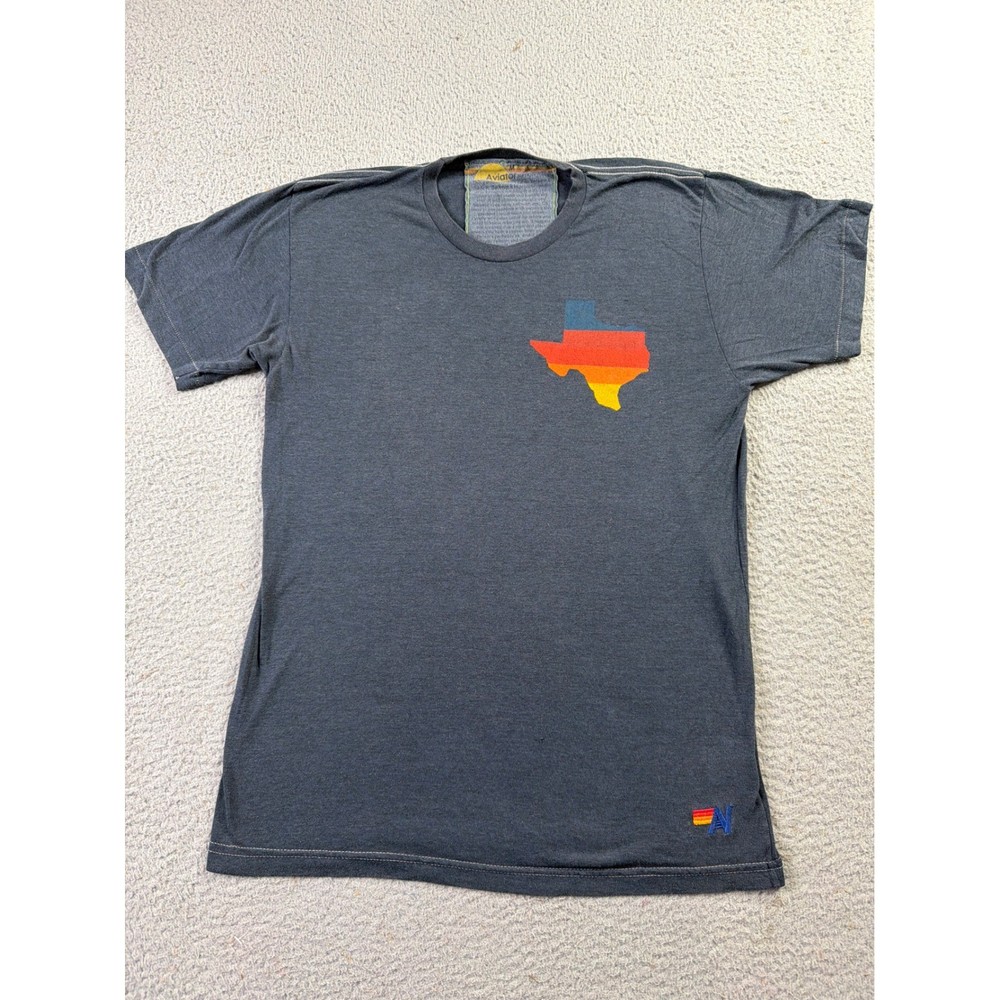 Aviator Nation Austin City Limits 2015 Music Festival T-Shirt Gray Mens Medium