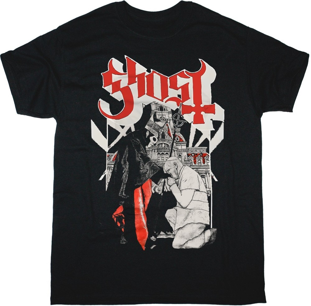 GHOST BLACK TO THE FUTURE NORTH AMERICAN TOUR 2015 T-SHIRT TARIFFS INCLUDED