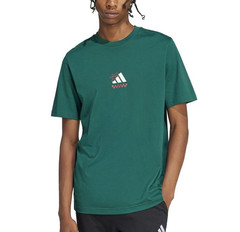 Adidas Green Lounge Pizza Graphic Three Slice Life T-Shirt JJ4017 size Medium