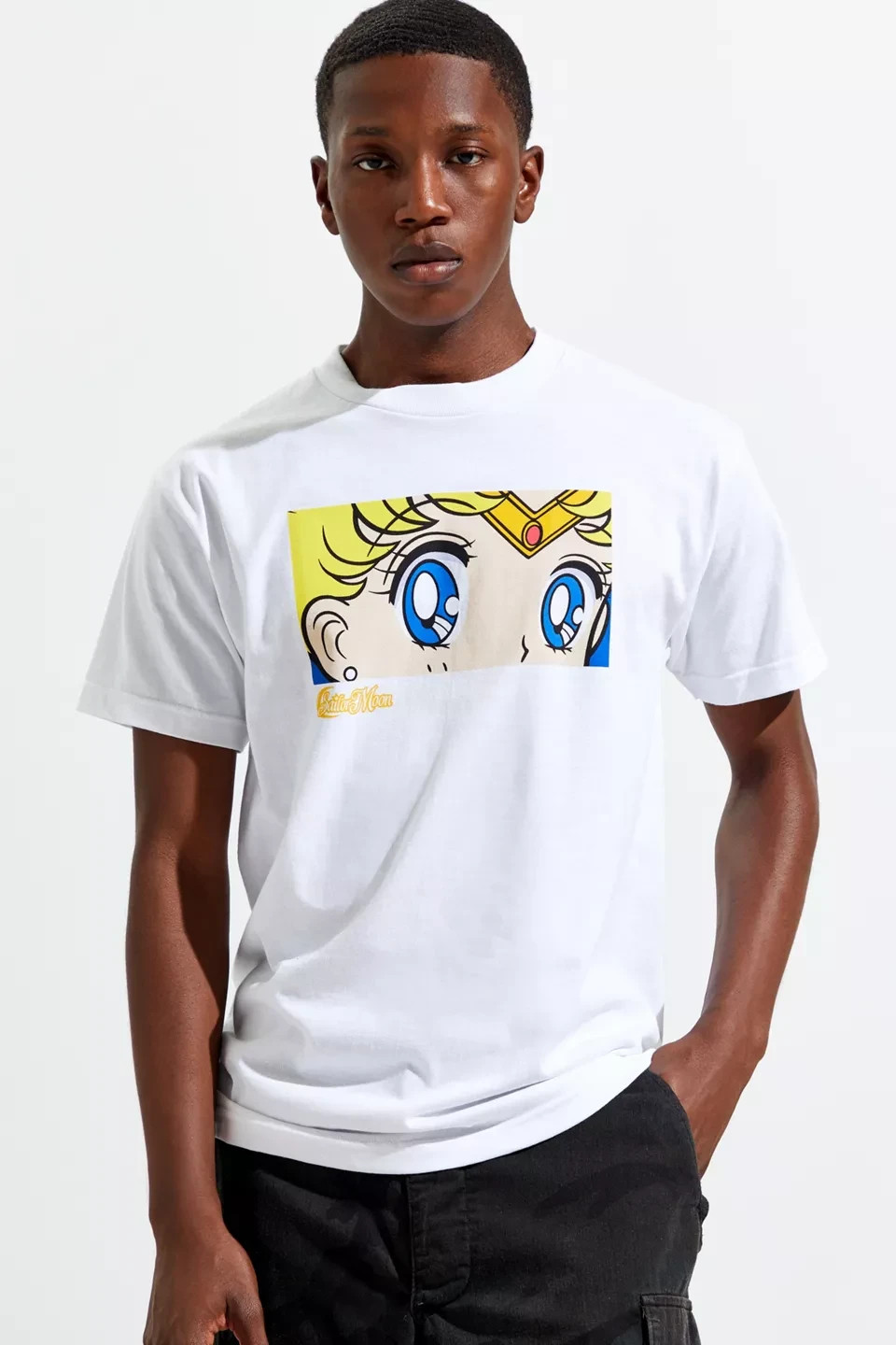Sailor Moon Mens Eve Eye Box Manga Anime White Shirt New XL gallery