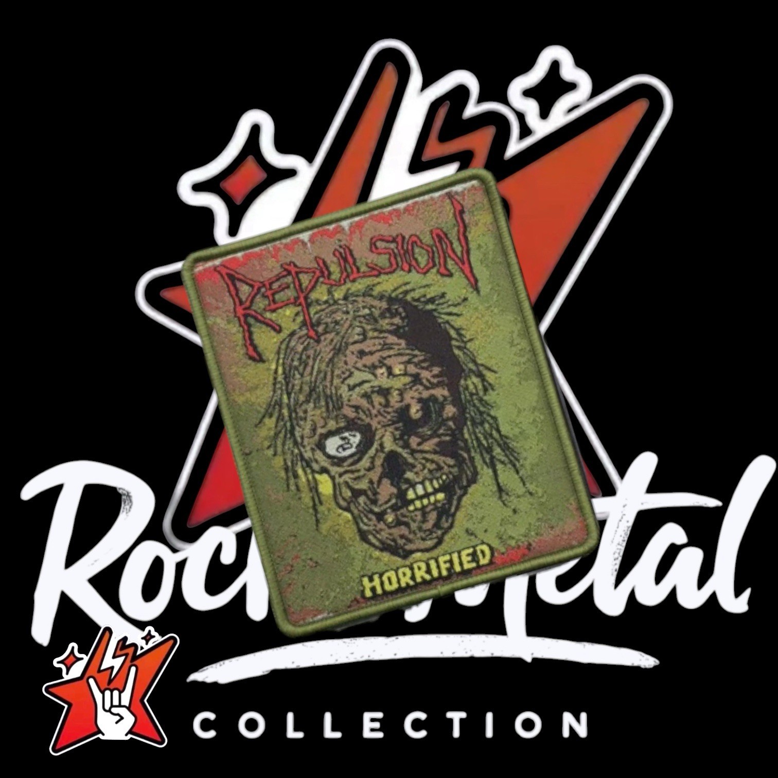 Repulsion Exclusive Woven Patch Death Metal Obituary Morbid Angel gallery
