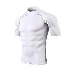 Men Compression Sport T-Shirt Quick Dry Fitness Running Gym Tight Short Sleeve