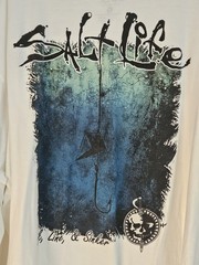 Salt Life White Long Sleeve Hook Line and Sinker 3x