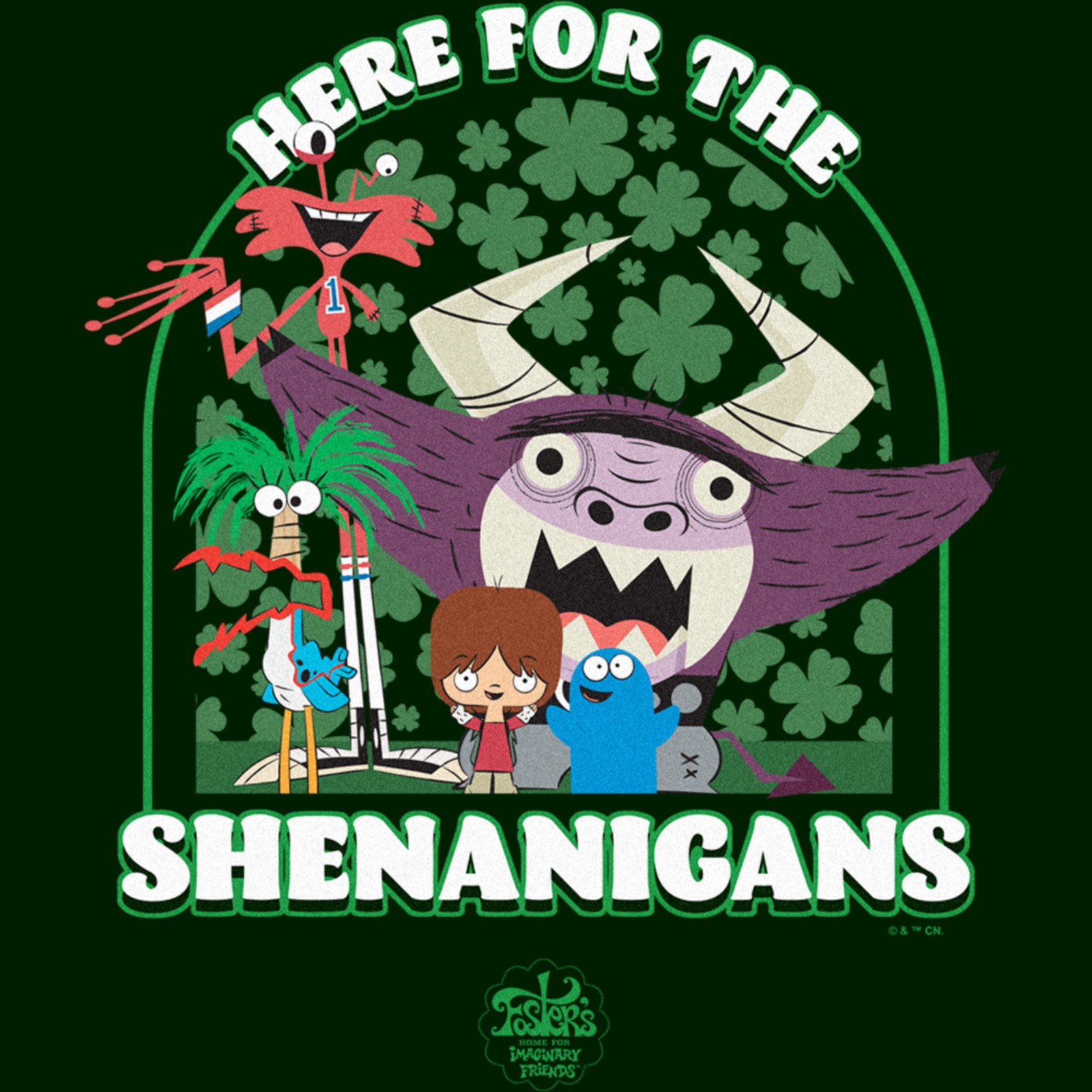 Men's Foster's Home for Imaginary Friends Here for the Shenanigans T-Shirt gallery