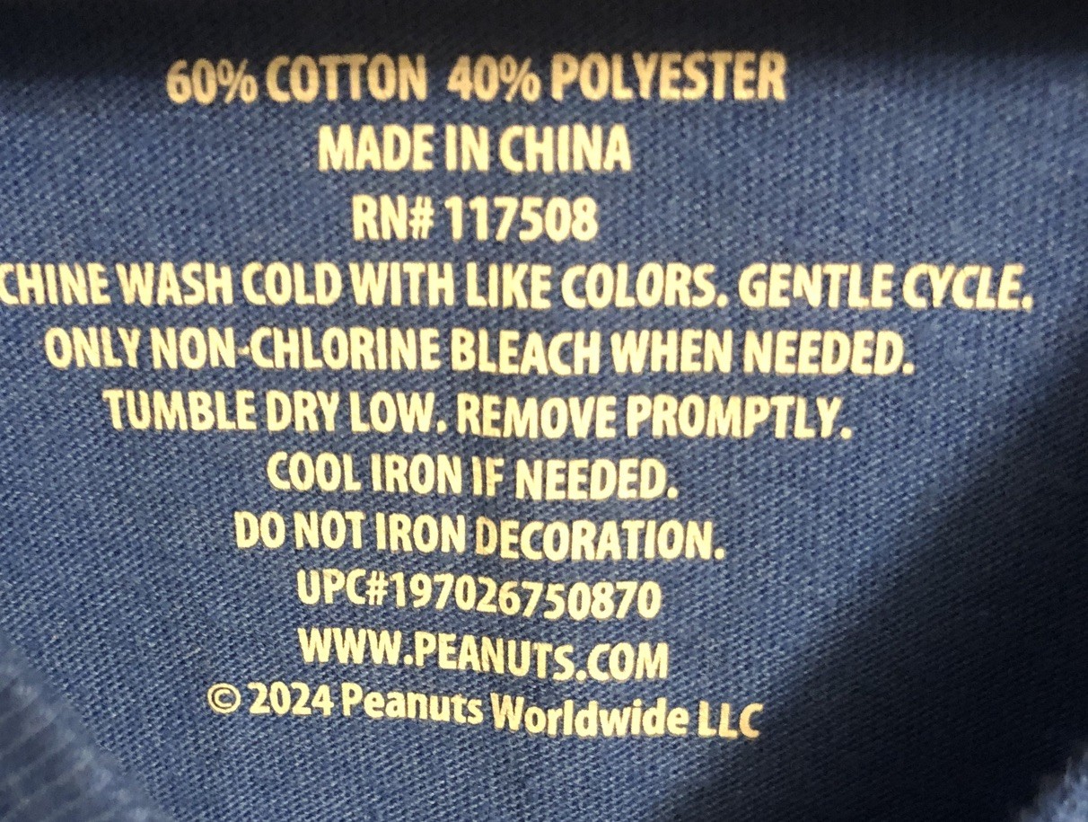 Peanuts Hybrid Snoopy I Can't Even Blue T-Shirt. Mens Size Large P2P 20.5” L 28” gallery