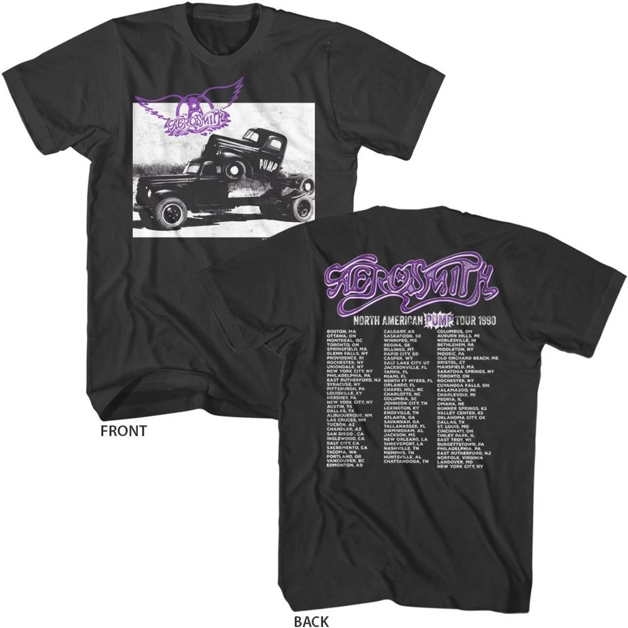 Aerosmith Pump North American Tour 1990 Men's Unisex Vintage Concert T-shirt gallery
