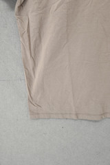 Asos Men Shirt Medium Beige 100% Cotton Short Sleeve Crew Neck Regular Fit Tee