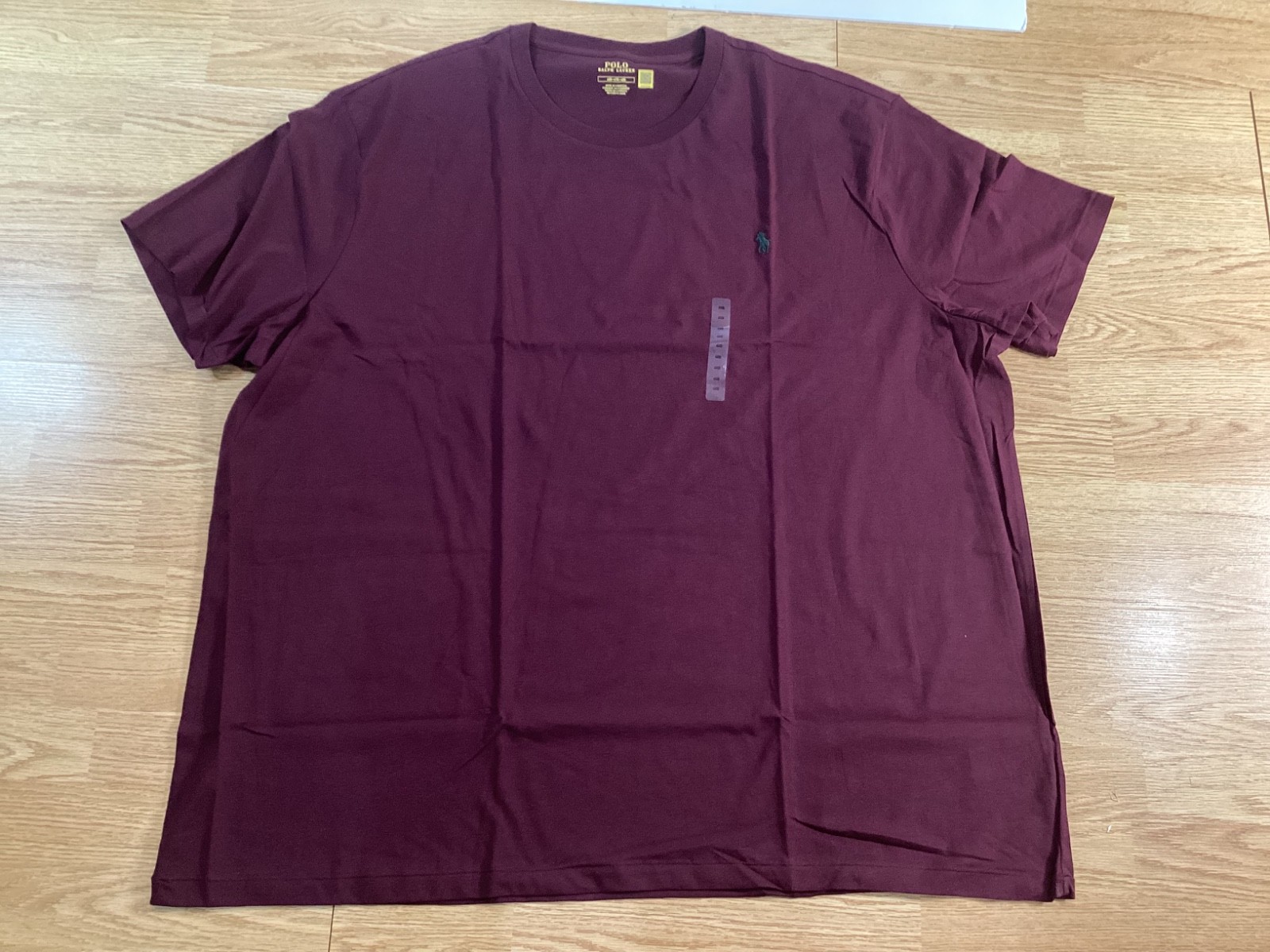 Mens Polo Ralph Lauren short sleeve crew neck t shirt Size 4XB Maroon gallery