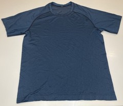 Lululemon 5 Year Basic Teal Green Crew Neck Short Sleeve T Shirt Medium Stretch