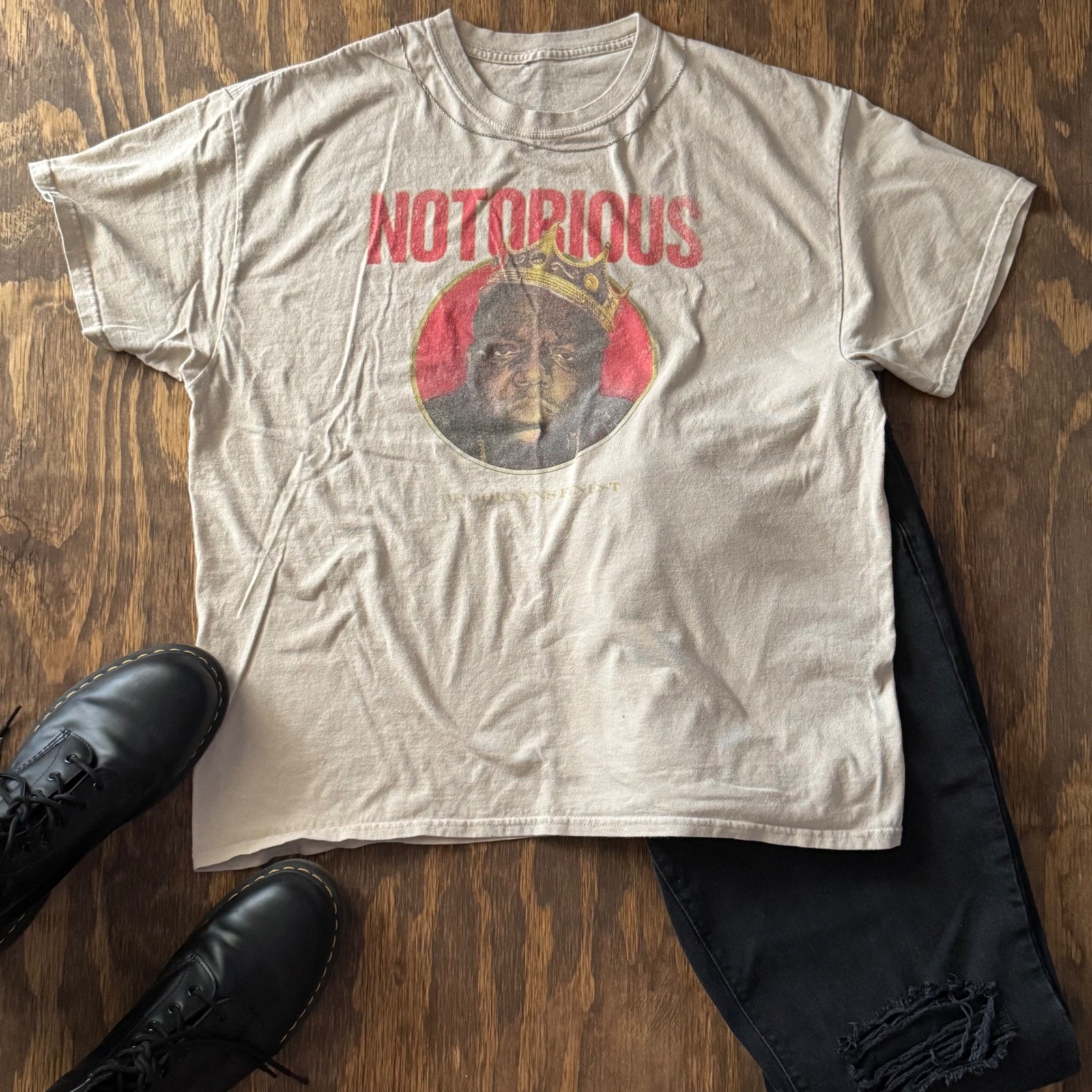 Notorious BIG Brooklyn’s Finest Shirt XL Biggie Smalls Crown Graphic Tee