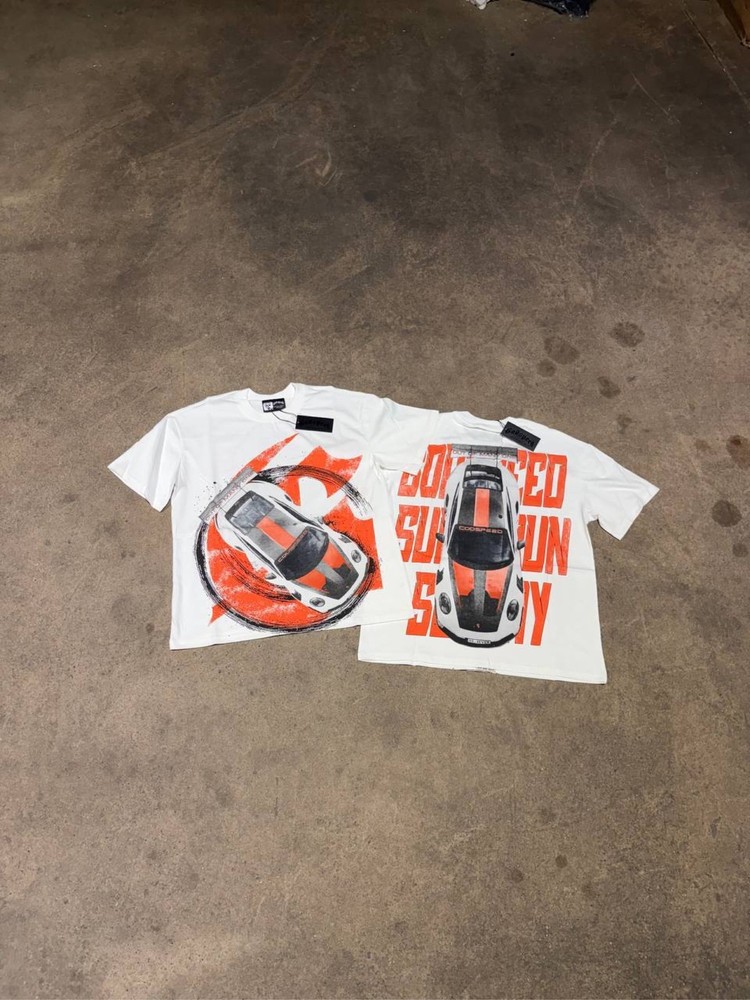 Godspeed Superrun Sunday Miami Edition Bone White Graphic Car T-Shirt