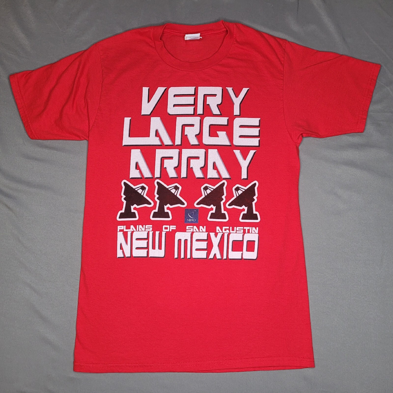 Karl G Jansky Very Large Array Shirt Mens Small Red NRAO VLA New Mexico NSF NASA gallery