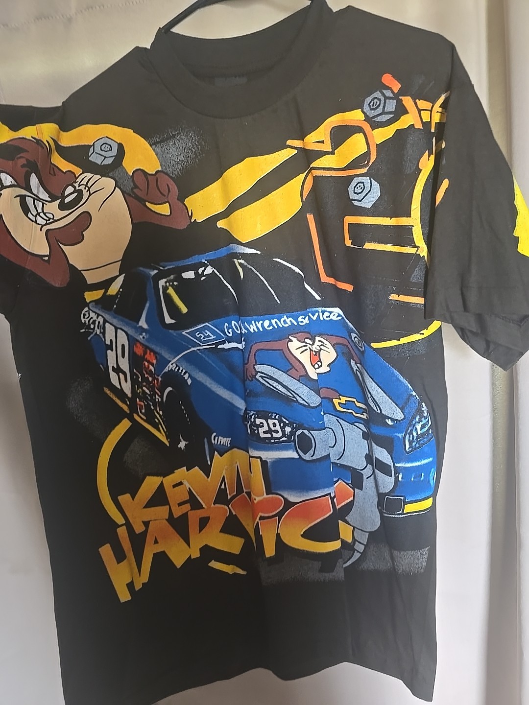 KEVIN HARVICK TAZ NASCAR AOP GIANT TEEJAYS TSHIRT SZ XL USA gallery