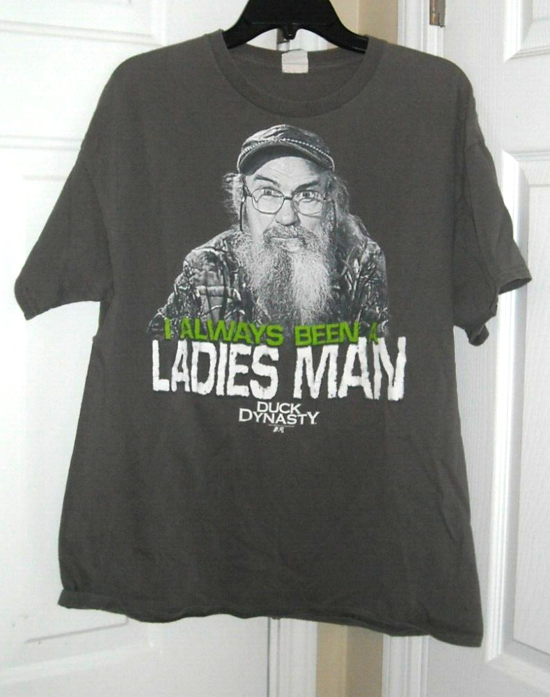 Duck Dynasty, Uncle Si, I’ve Always Been a Ladies Man, Tee-Shirt L, Gray T-Shirt