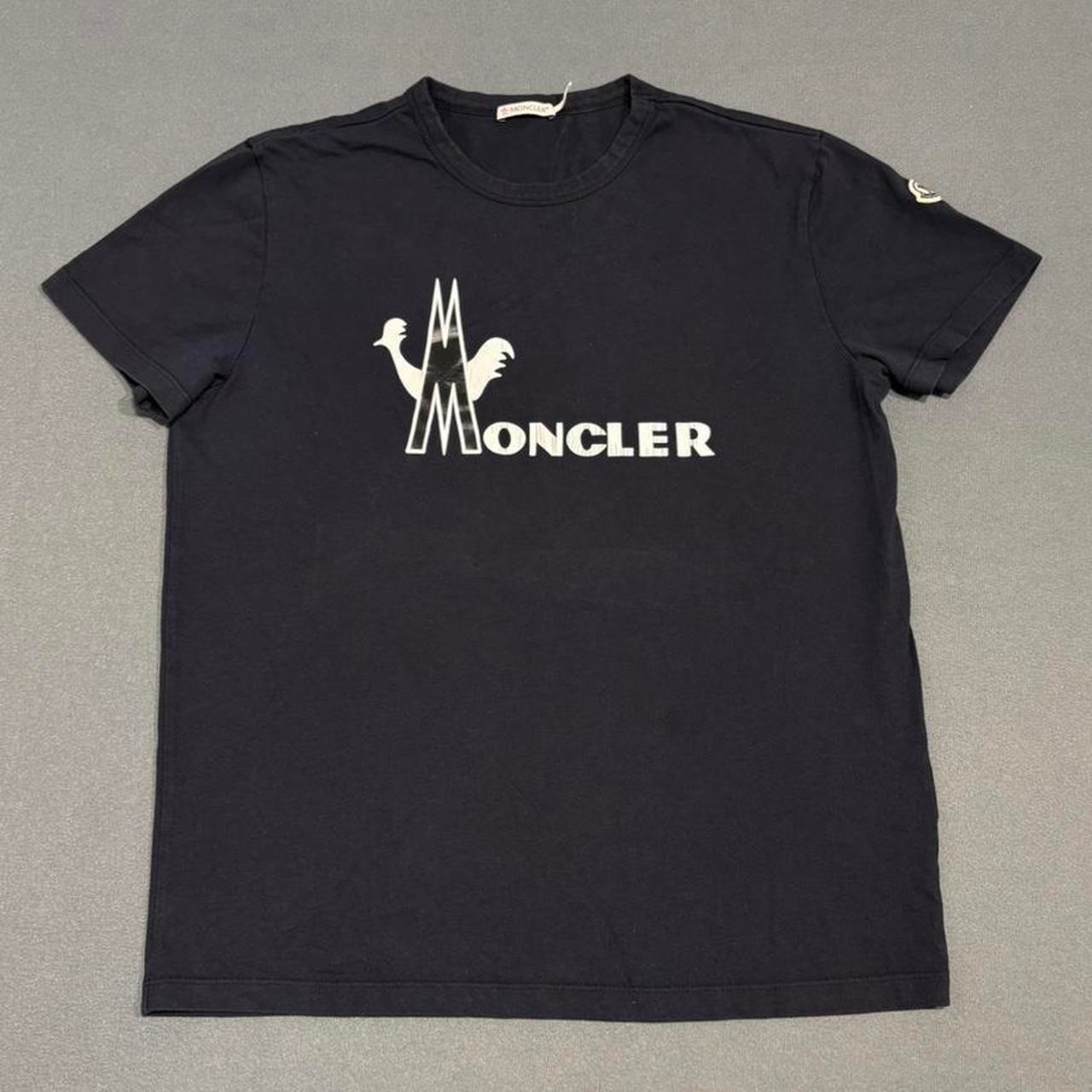 Moncler Maglia T-shirt Big Logo Black Men's Small Black gallery