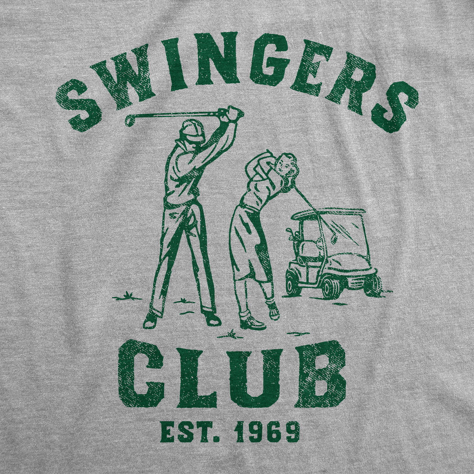 Mens Swingers Club Funny T Shirts Sarcastic Golfing Graphic Tee for Men gallery