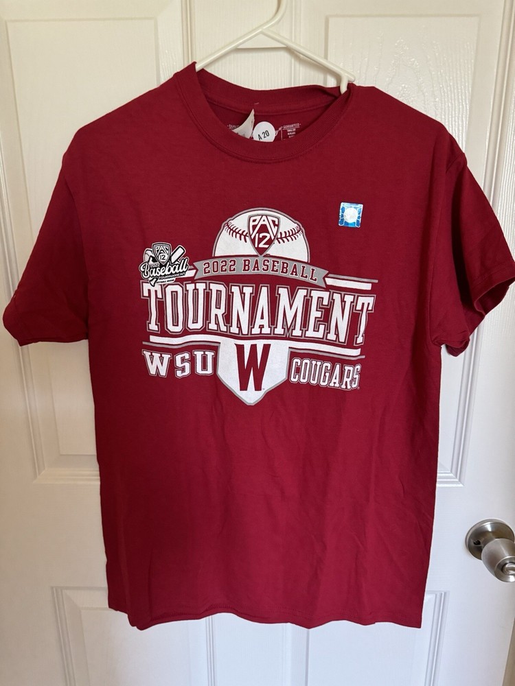 2022 PAC 12 Baseball Tournament WSU Cougars T-Shirt Size M