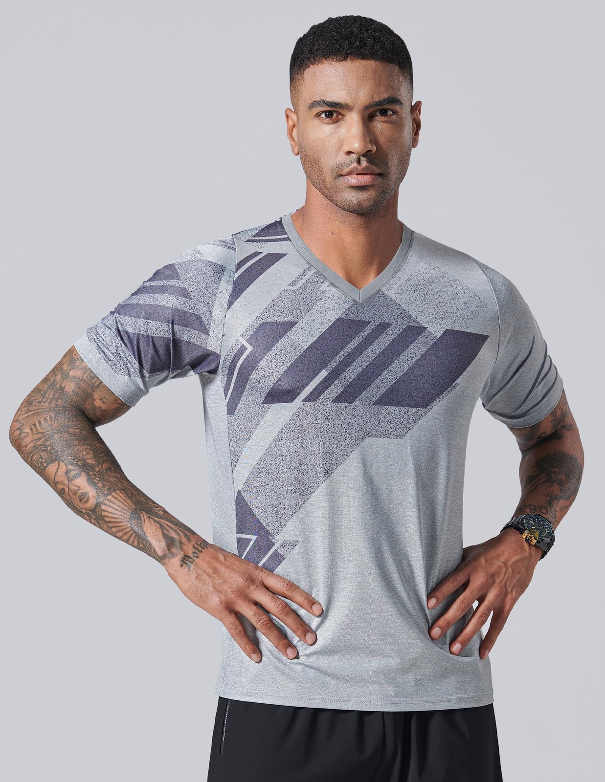Men's Cut Out Tshirts, DryFit Tshirts, Athletic, Short Sleeve, Workout... gallery