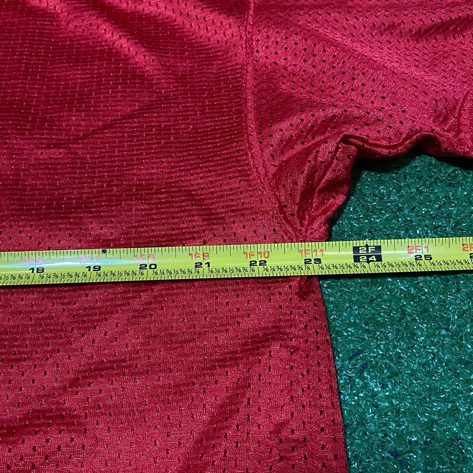 Vintage Y2K Circuit City Football Jersey Large Red Mesh Live The Game Promo A4 gallery
