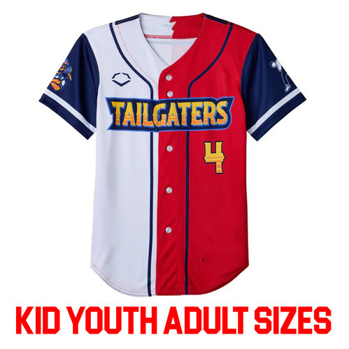 number 4 The Texas Tailgaters baseball jersey YOUTH ADULT QT1893 gallery