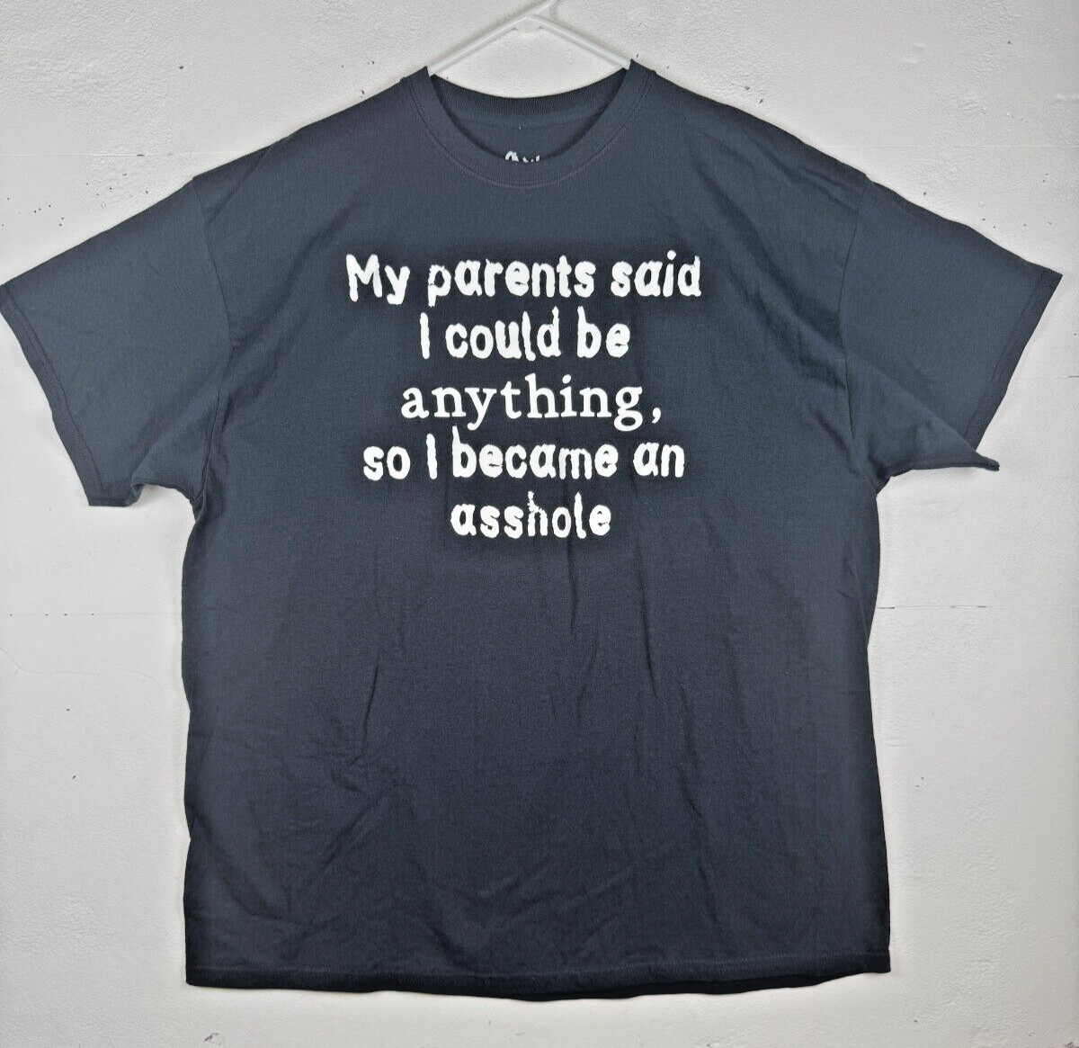 Size 2XL - Spencers Novelty Parents Said I Could Be Anything T-Shirt Black NWOT gallery