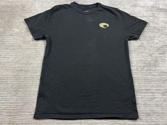 Costa Shirt Mens Medium Black Short Sleeve 100% Cotton Graphic Tee