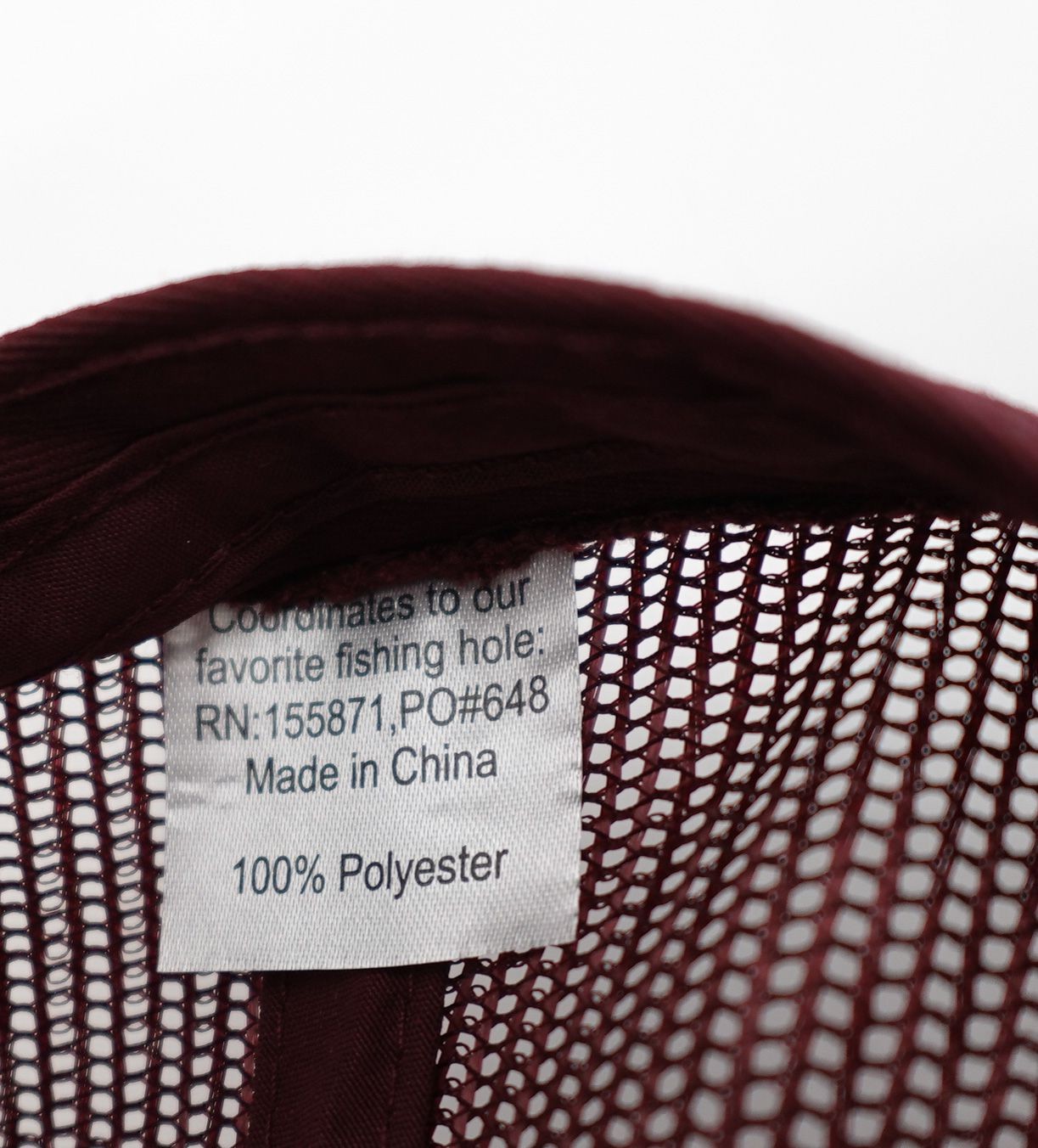 Poncho Outdoors Hat cap Mens Maroon Javelina Patch Trucker Snapback Mesh Fishing gallery