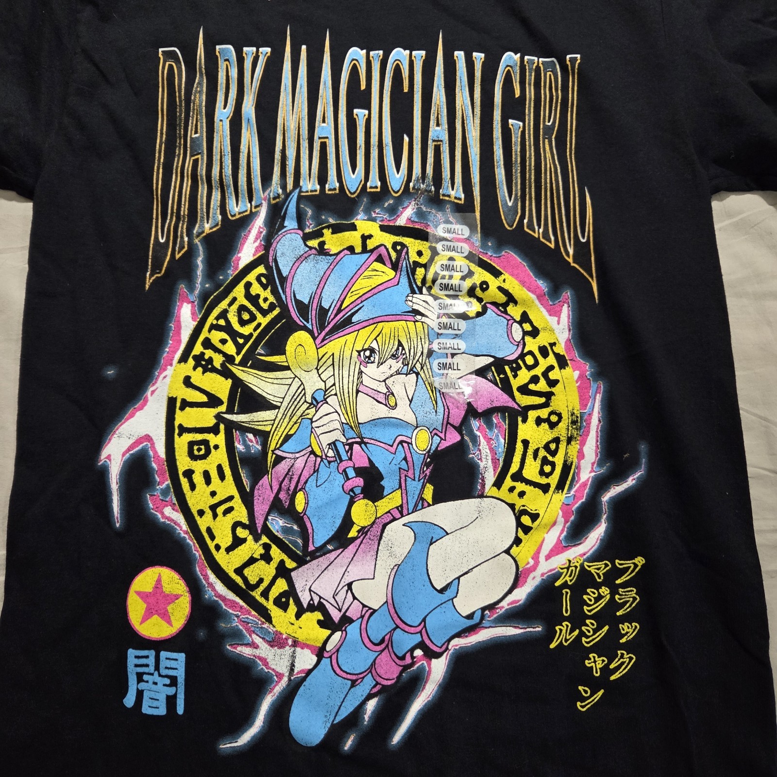 Mens Sz Small NWT Yugioh Dark Magician Girl Graphic T-Shirt BLK Ripple Junction gallery
