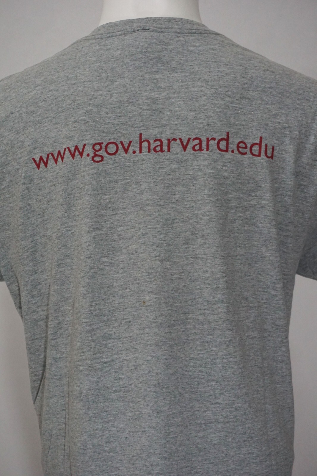 2002 Property of Harvard Department of Gov XLarge Fruit of the Loom T-shirt gallery