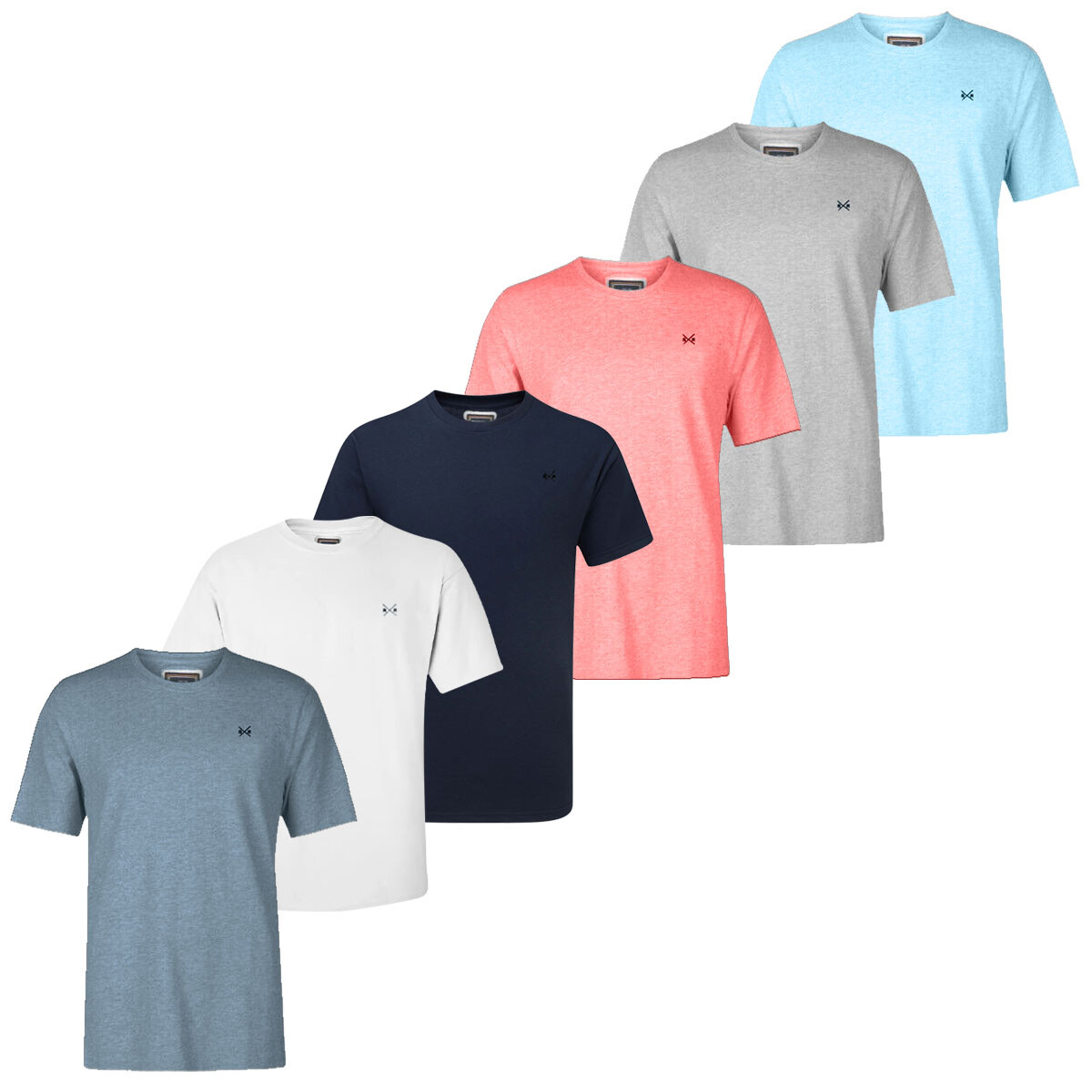 Mens T-shirt Short Sleeve Shirt Crew Neck Plain Casual Top Tee Size S-XXL gallery