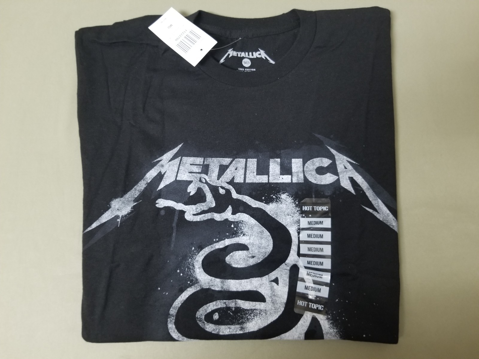 New Metallica Snake Paint T-Shirt. gallery