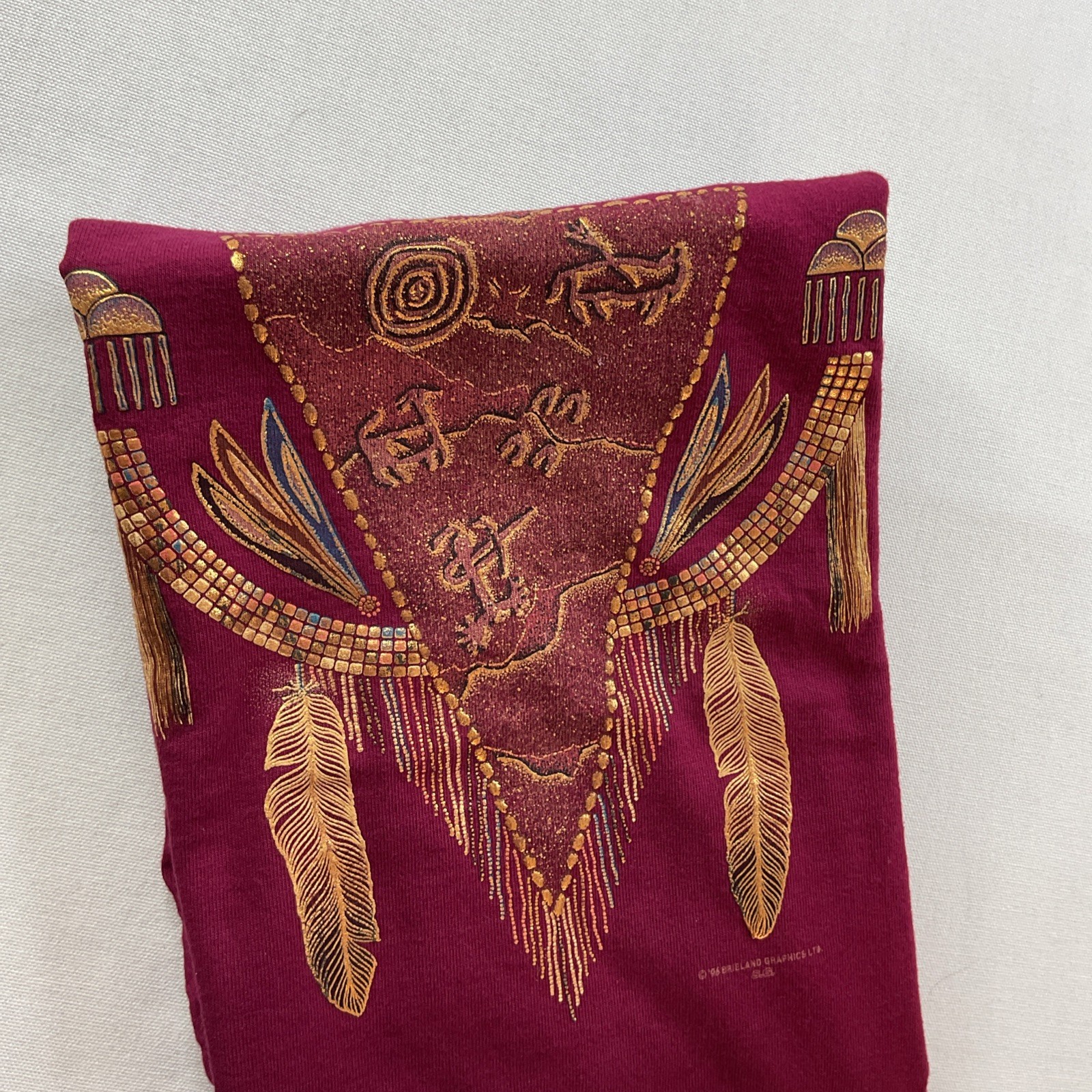 Vintage Sedona Arizona T-Shirt Men Sz L Aztec Southwestern Graphic Tee 90s Crew gallery