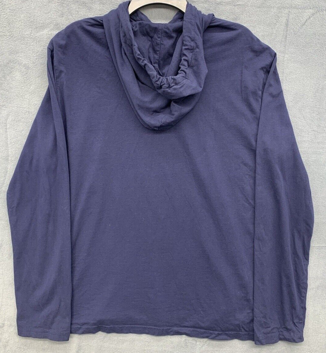 Polo Ralph Lauren Men's Long Sleeve Hooded Tee Shirt Large Navy Spell Out gallery