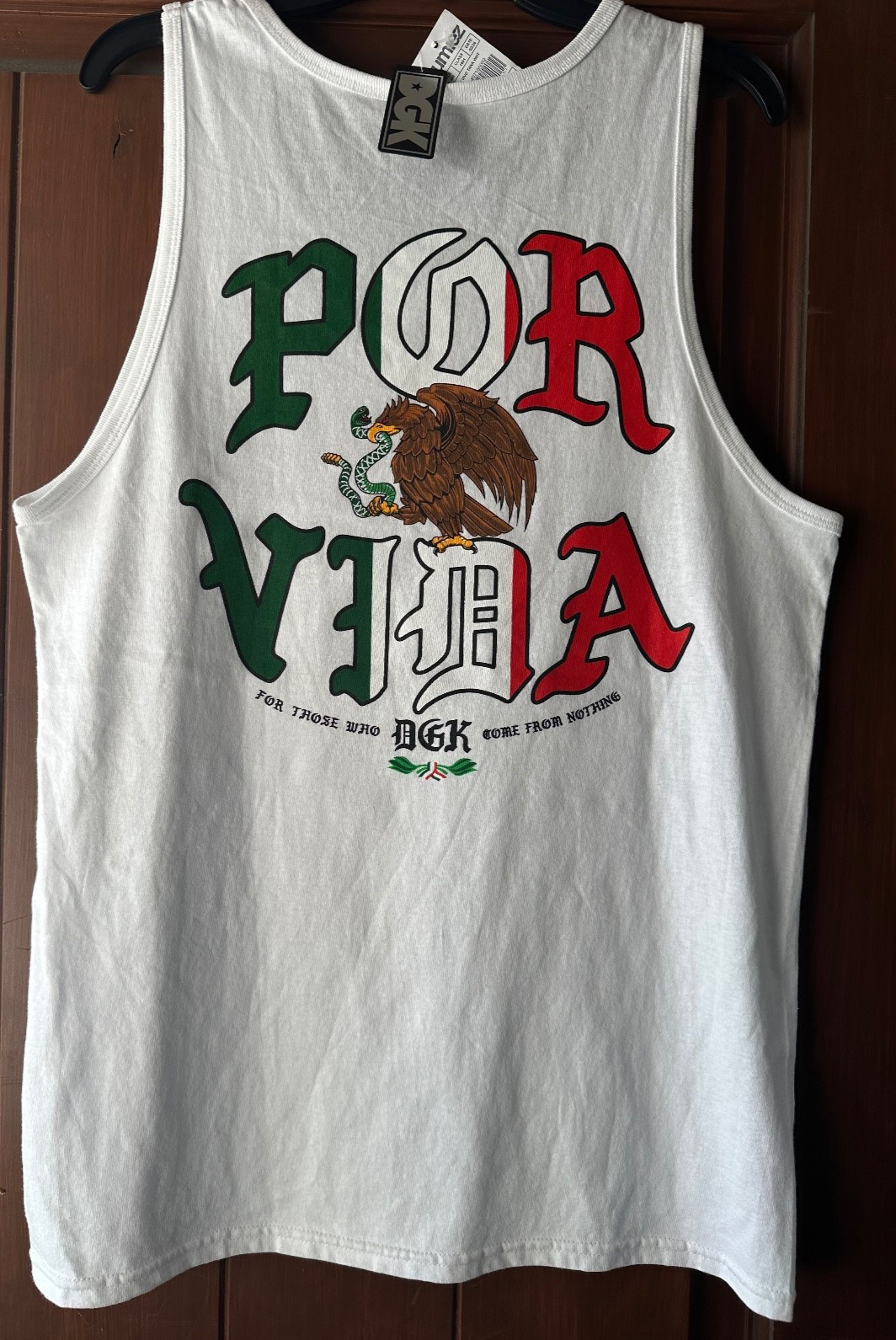 DGK ~ Men's White Tank Top ~POR VIDA~ Size Medium~NWT gallery
