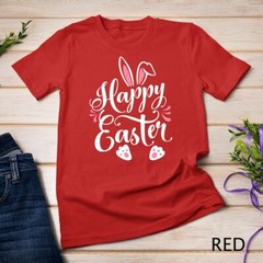 Happy Easter Bunny Rabbit Face Funny Easter Day Women Girls Unisex T-shirt