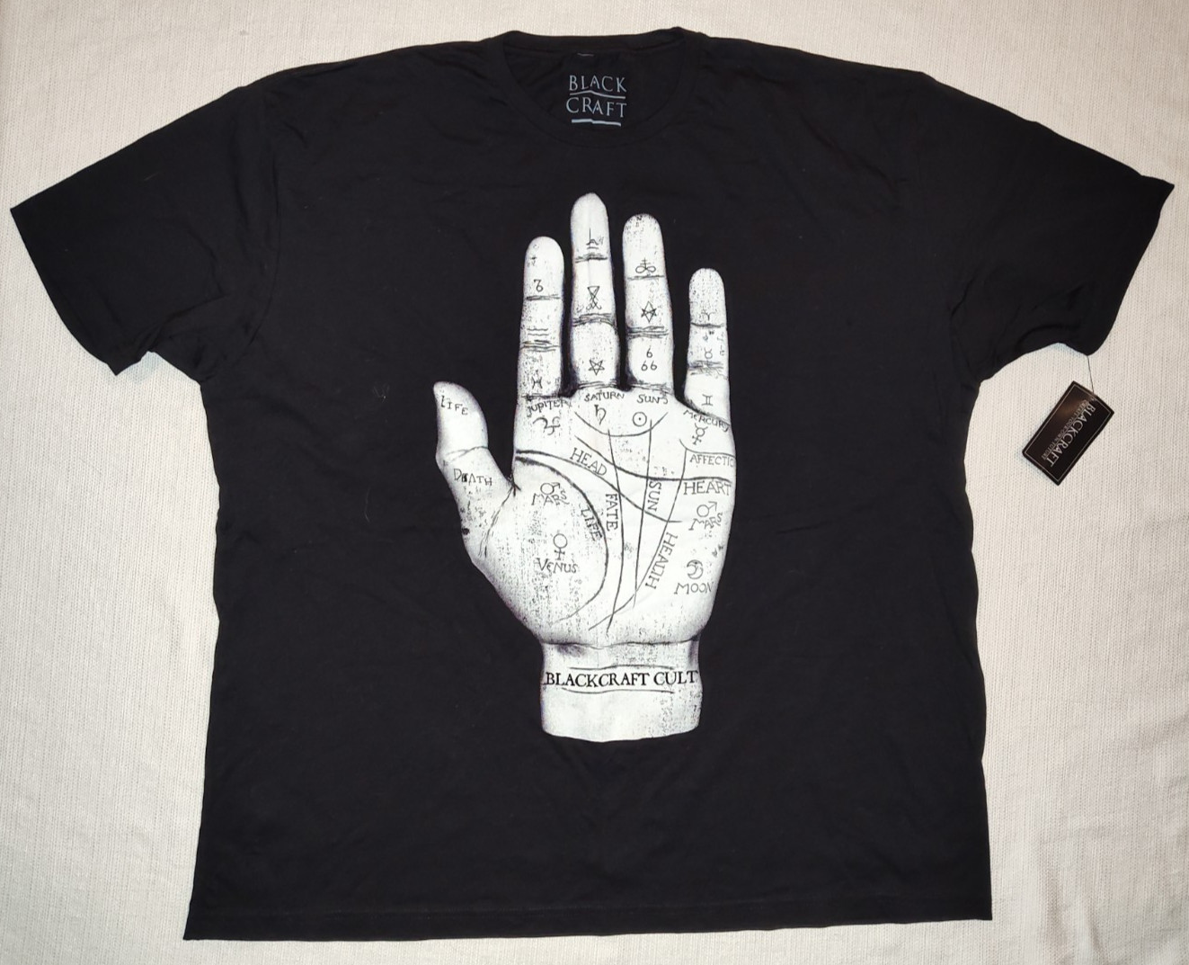 NEW Blackcraft Cult Hand Palm Reader Black Short Sleeve T-Shirt 4XL Black Craft gallery