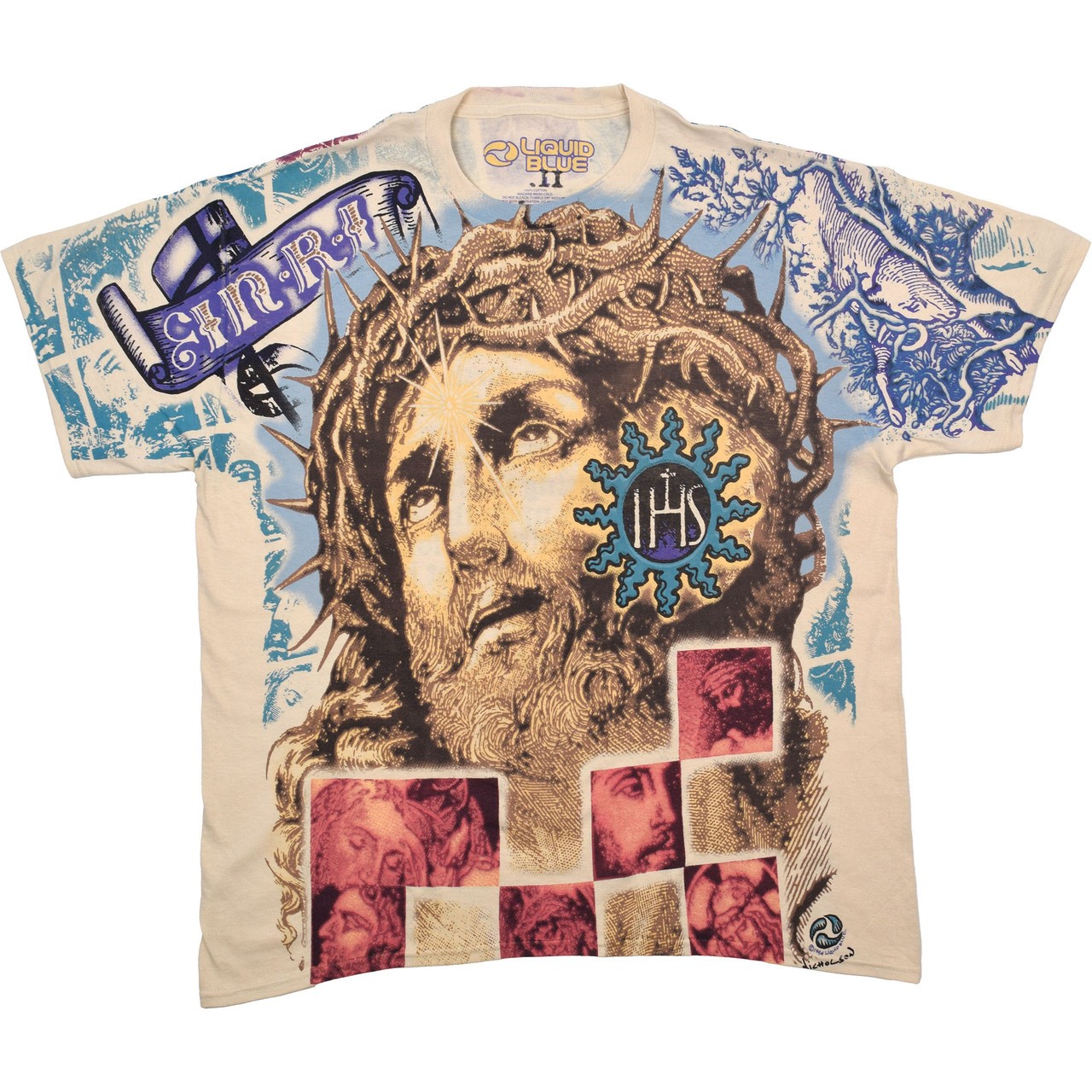 Jesus Creme T-Shirt Liquid Blue gallery