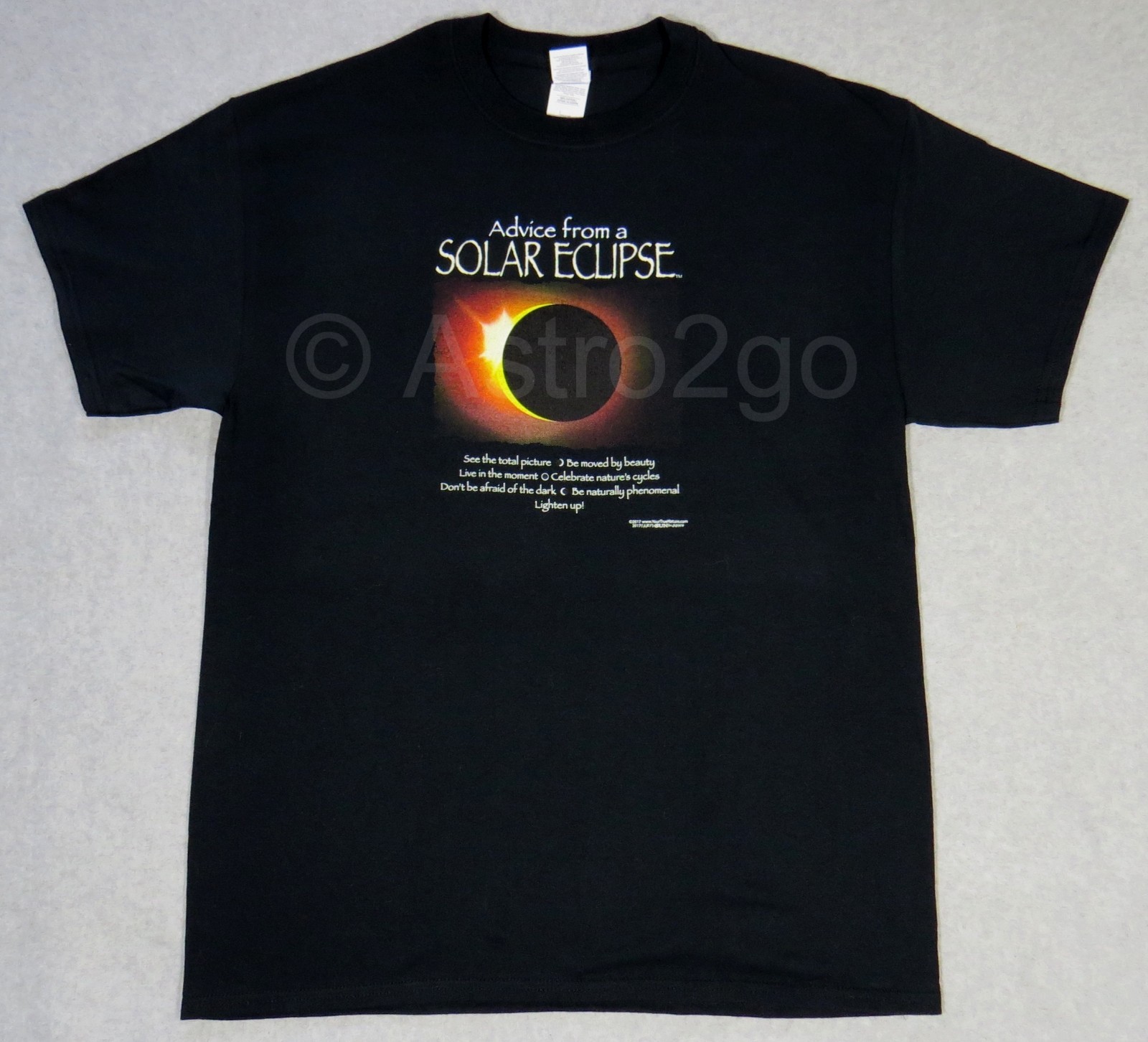 ADVICE FROM A SOLAR ECLIPSE-Astronomy Earth Sun Moon Science T Shirt S-2XL NEW! gallery