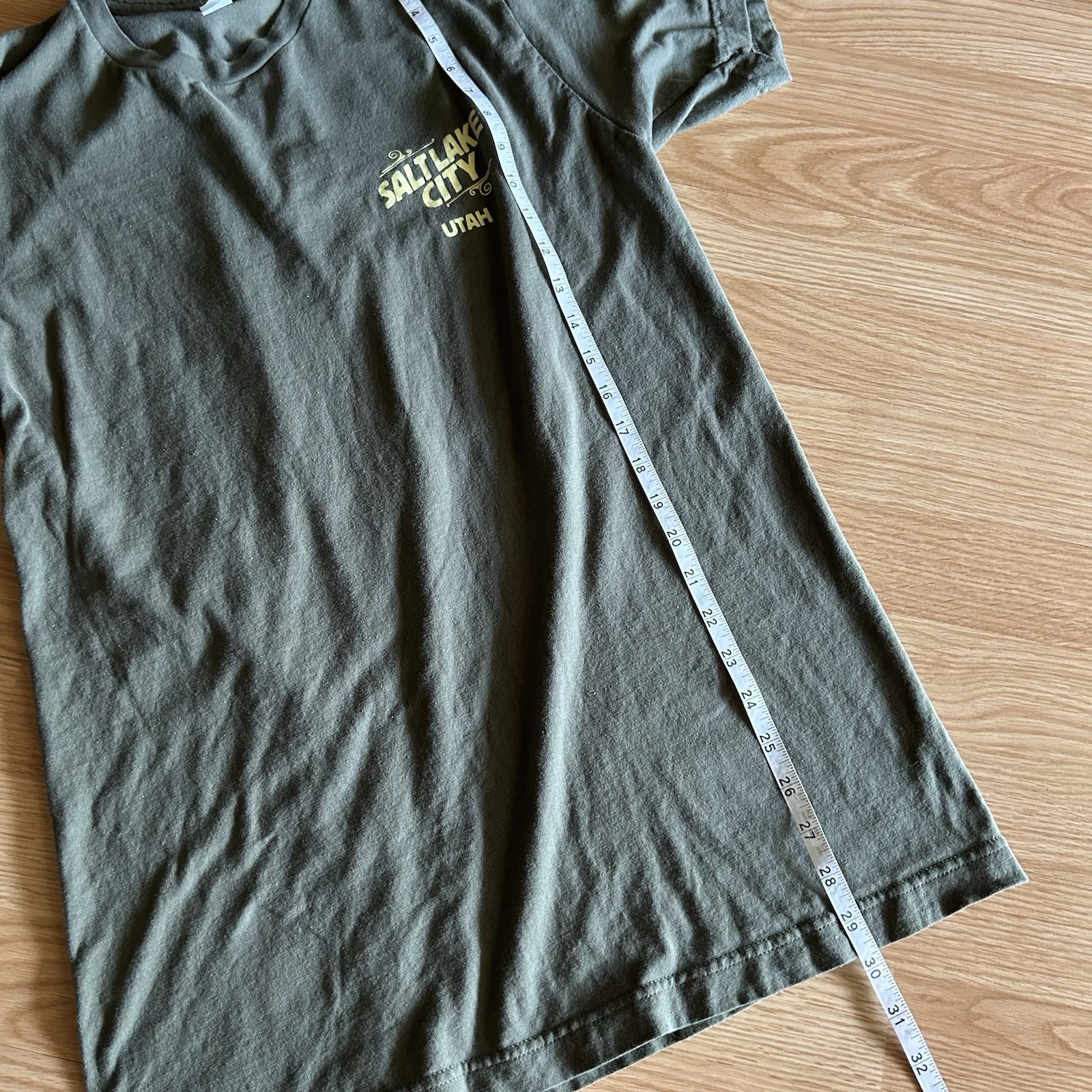 Tultex 202 Salt Lake Utah Graphic Short Sleeve Tee Medium gallery