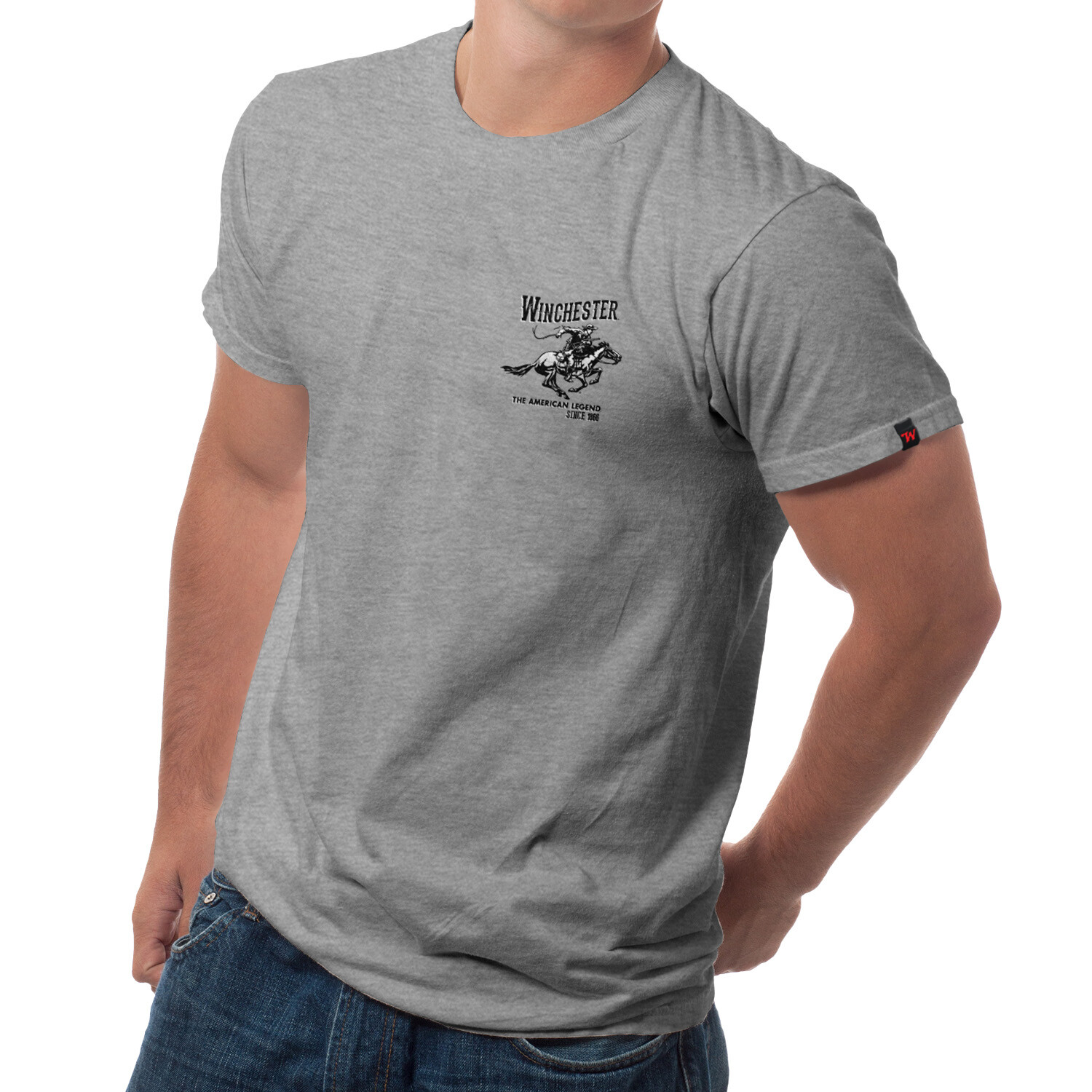 Winchester Pro - Vintage Horse and Rider Mens T-shirt gallery